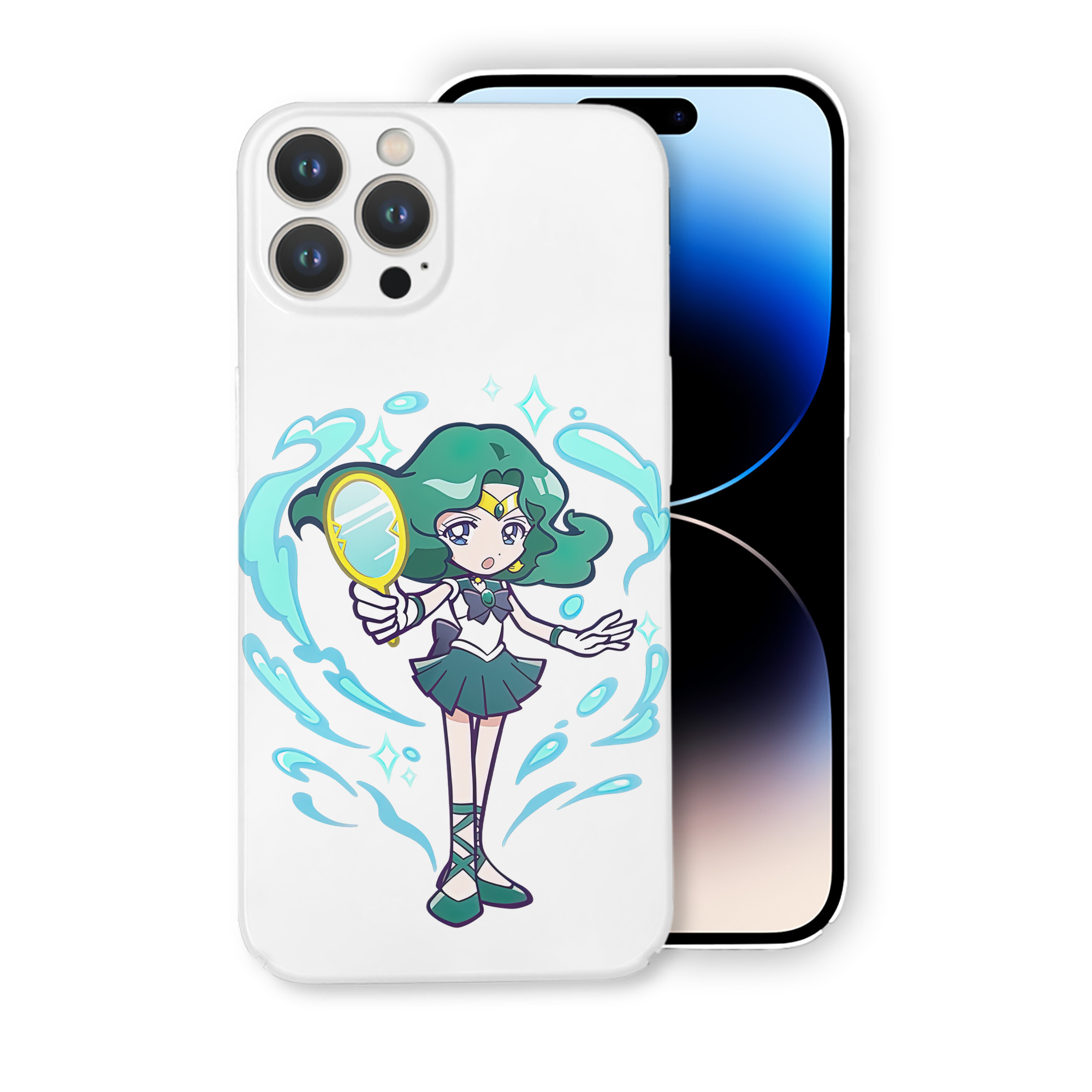 （画像用） 美少女戦士セーラームーン 海王 みちる（かいおう みちる） Sailor Moon Kaiou Michiru 【iPhone 14シリーズ対応】ハードケース